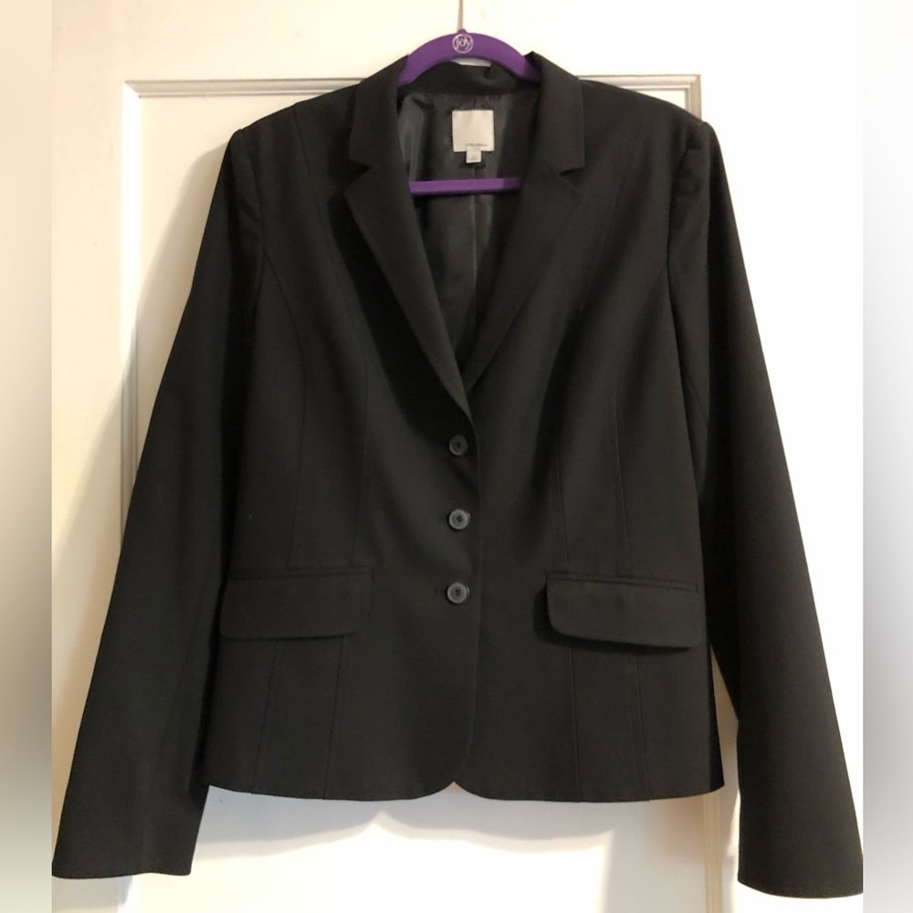 Classic black suit jacket